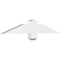 Ekena Millwork Eugene Architectural Grade PVC Gable Bracket, 36"W x 6"H x 2"D x 4"F, 4/12 Pitch GBP036X06X0204EUG00 - alternate 1